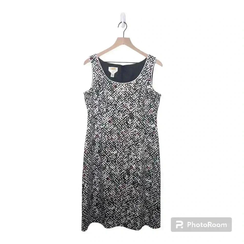 Talbots Women's Sleeveless Fit and Flare Dress, Multicolor, Size 12